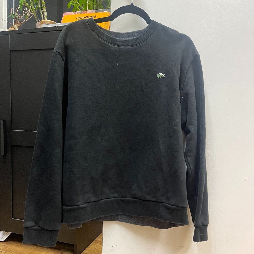 Lacoste black sweater xl